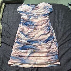 Elegant Multicolor Mini Dress